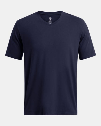 UA Icon Charged Cotton Men's V neck Short Sleeve