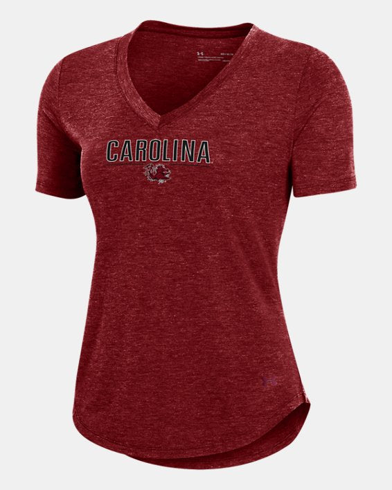 UA Breezy Collegiate Women's V Neck Short Sleeve