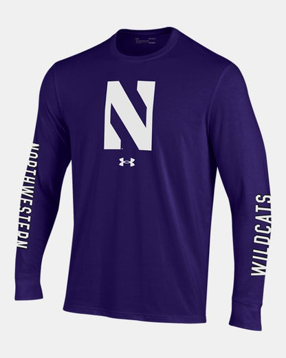 UA Performance Cotton Collegiate Men's Long Sleeve T Shirt