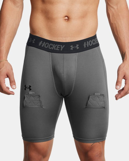 UA Hockey Compression Men's 9 Shorts