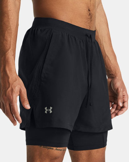 UA Launch Men's 2 in 1 5 Shorts