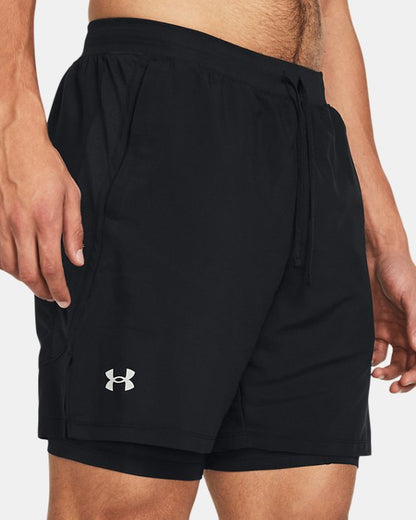 UA Launch Men's 2 in 1 7 Shorts