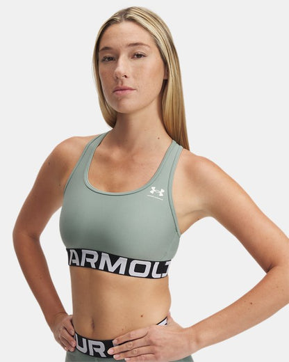 HeatGear Armour Mid Branded Women's Sports Bra