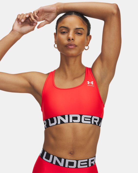 HeatGear Armour Mid Branded Women's Sports Bra