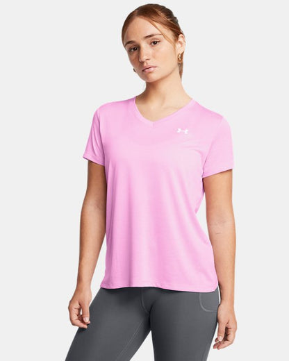 UA Tech Twist Women's V Neck Short Sleeve