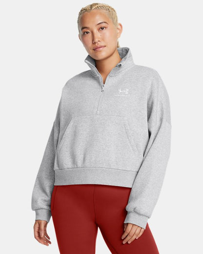 UA Icon Fleece Women's Oversized 1/2 Zip