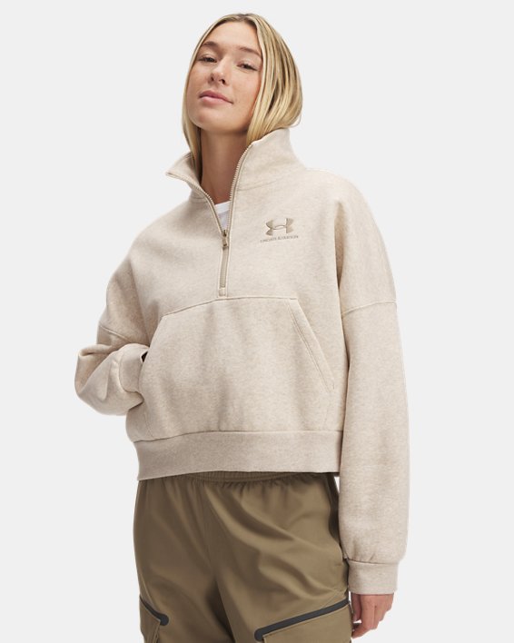 UA Icon Fleece Women's Oversized 1/2 Zip