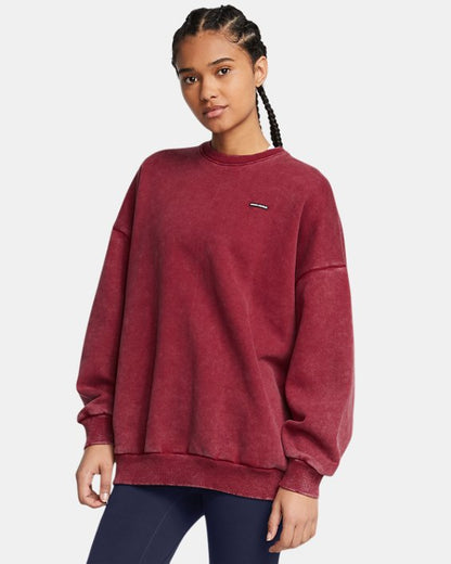 UA Icon Heavyweight Fleece Women's Oversized Crew