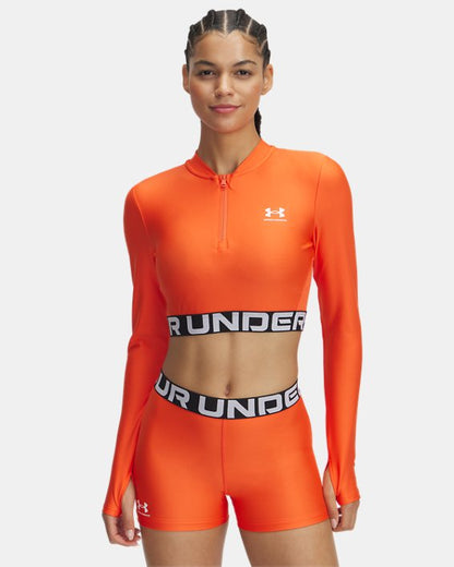 HeatGear Rib Women's 1/4 Zip Long Sleeve