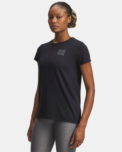 UA Freedom Left Chest Women's Short Sleeve