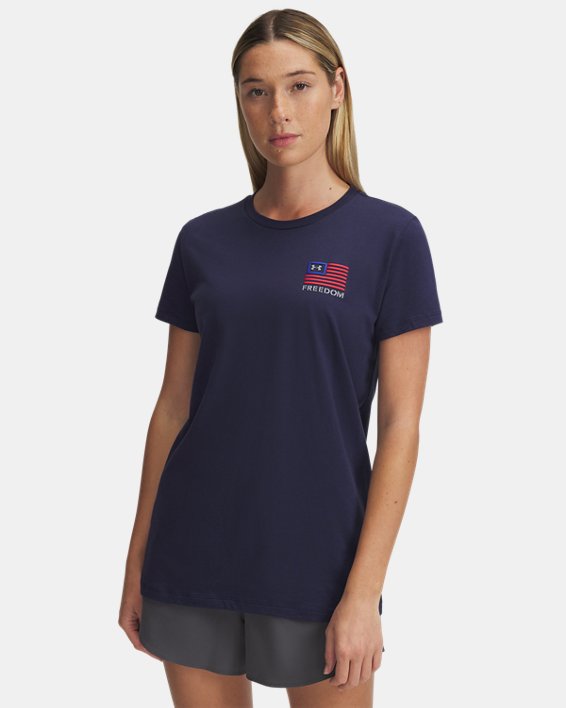 UA Freedom Left Chest Women's Short Sleeve