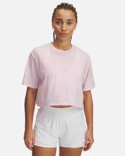 UA Freedom Women's Crop Short Sleeve