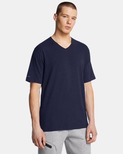 UA Icon Charged Cotton Men's V neck Short Sleeve