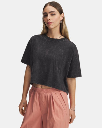 UA Boxy Crop Wash Women's Short Sleeve