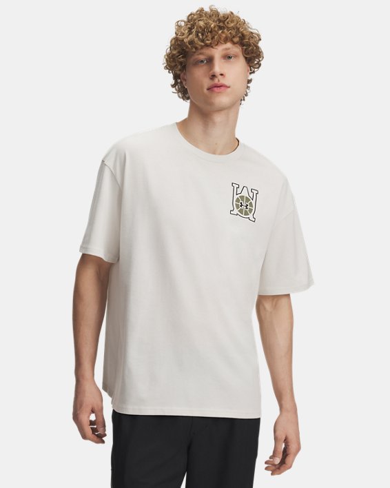 UA Hoops Courtside Heavyweight Men's Oversized Short Sleeve