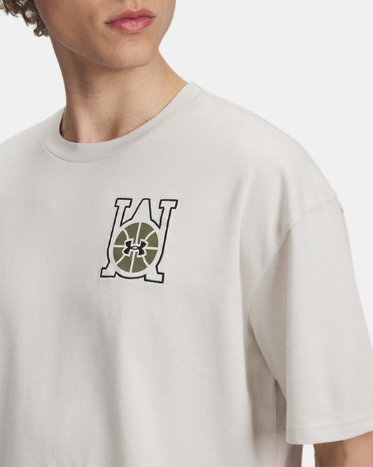 UA Hoops Courtside Heavyweight Men's Oversized Short Sleeve