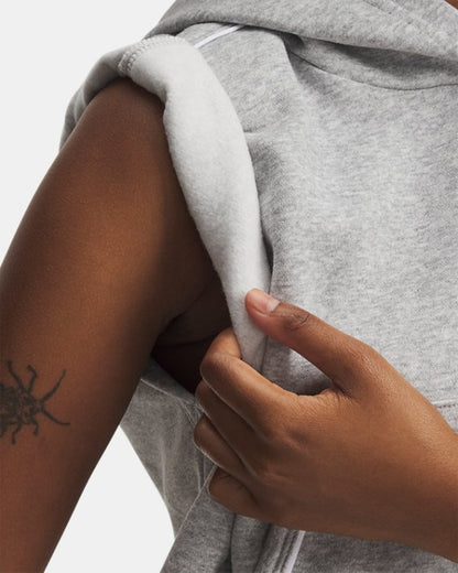 UA Rival Fleece Piped Women's Sleeveless Hoodie