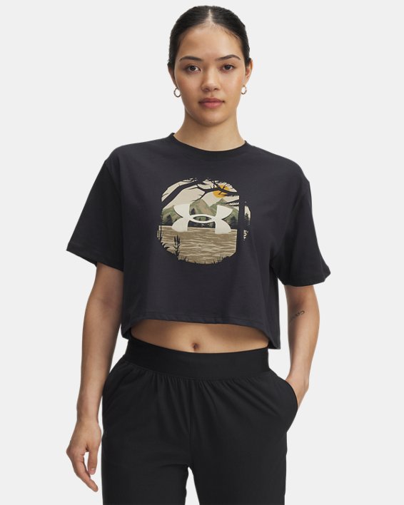 UA Outdoor Graphic Women's Crop Short Sleeve