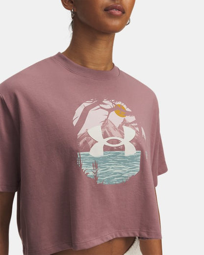 UA Outdoor Graphic Women's Crop Short Sleeve
