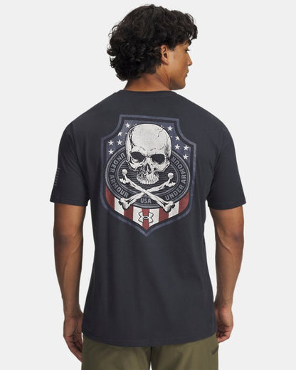 UA Freedom Military Skull Men's T Shirt