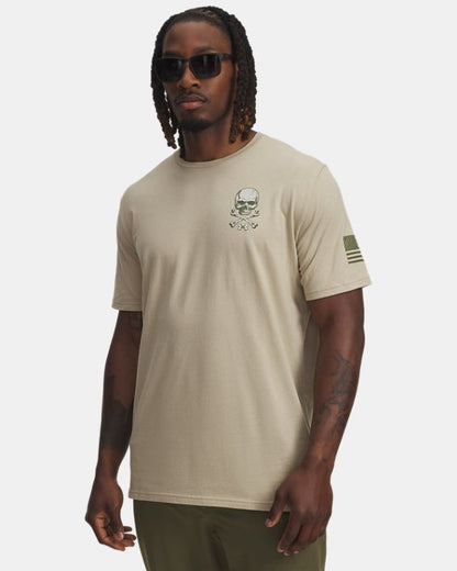 UA Freedom Military Skull Men's T Shirt