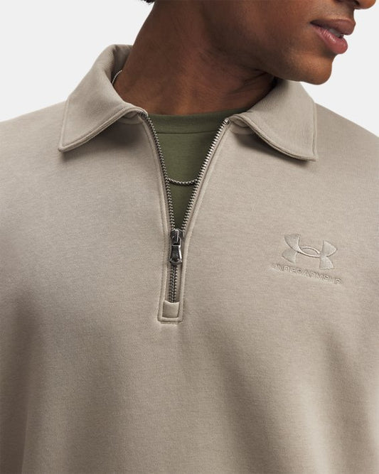 UA Icon Fleece Men's Collar Zip Top