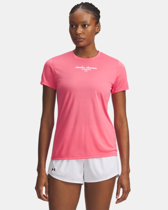 UA Tech Script Graphic Women's Short Sleeve