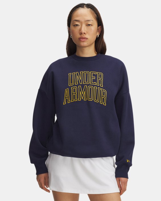 UA Rival Fleece Varsity Women's Oversized Crew