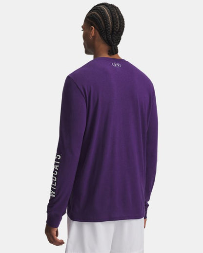 UA Performance Cotton Collegiate Men's Long Sleeve T Shirt