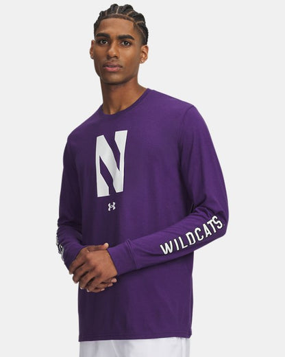 UA Performance Cotton Collegiate Men's Long Sleeve T Shirt