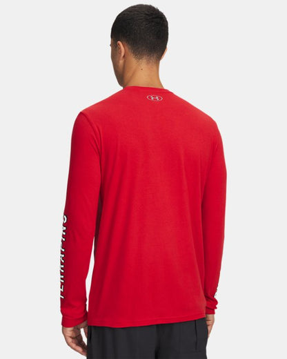UA Performance Cotton Collegiate Men's Long Sleeve T Shirt