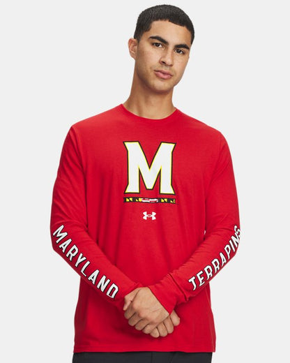 UA Performance Cotton Collegiate Men's Long Sleeve T Shirt