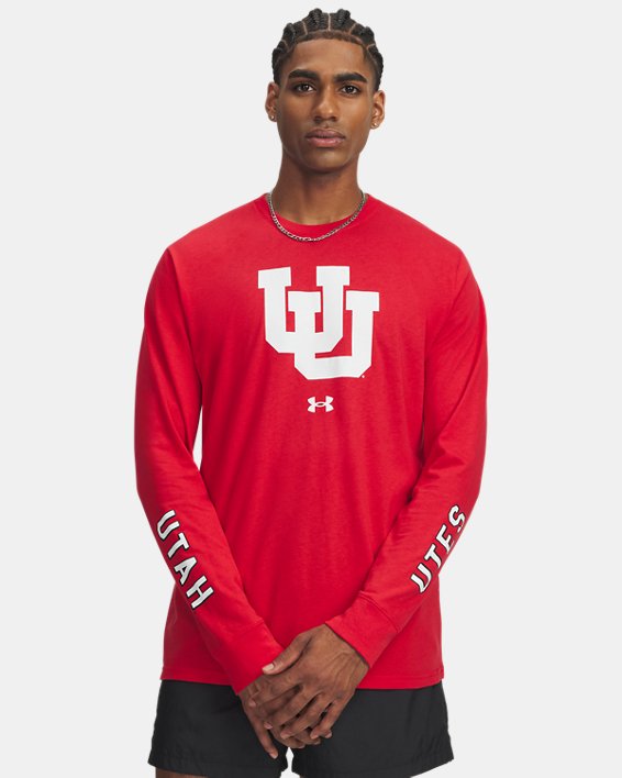 UA Performance Cotton Collegiate Men's Long Sleeve T Shirt