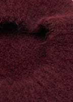 Wool Blend Beret Burgundy