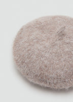 Wool Blend Beret Medium Brown