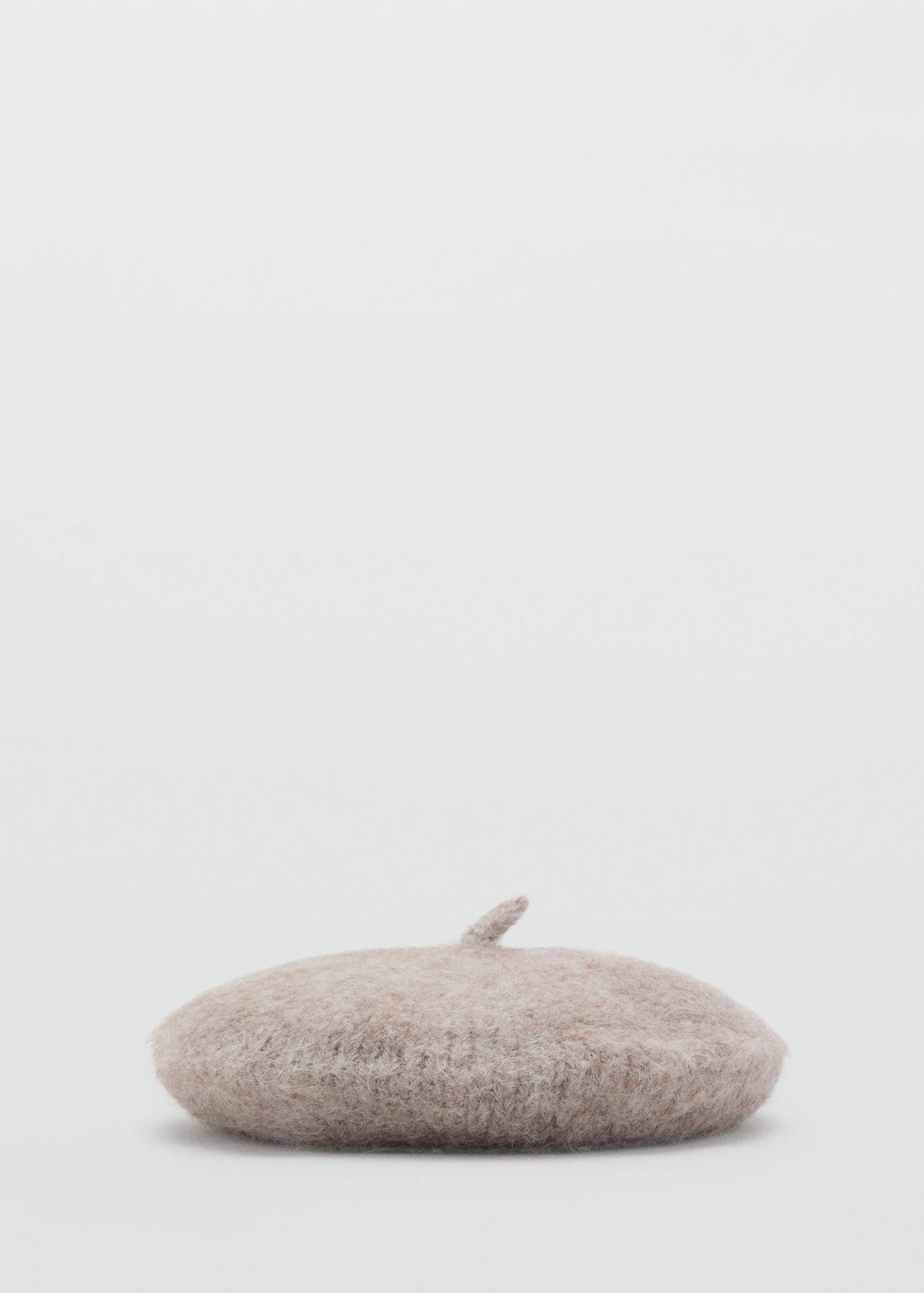 Wool Blend Beret Medium Brown