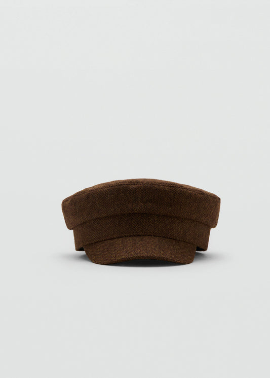 Wool Baker Cap Brown