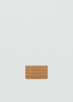 Wallet With Printed Logo And Flap Yellow