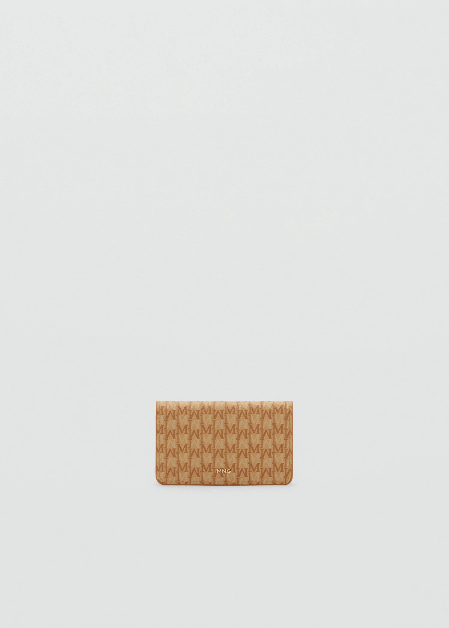 Wallet With Printed Logo And Flap Yellow