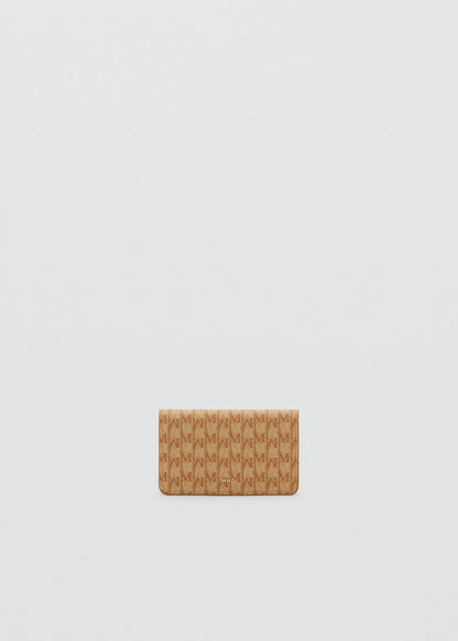 Wallet With Printed Logo And Flap Yellow