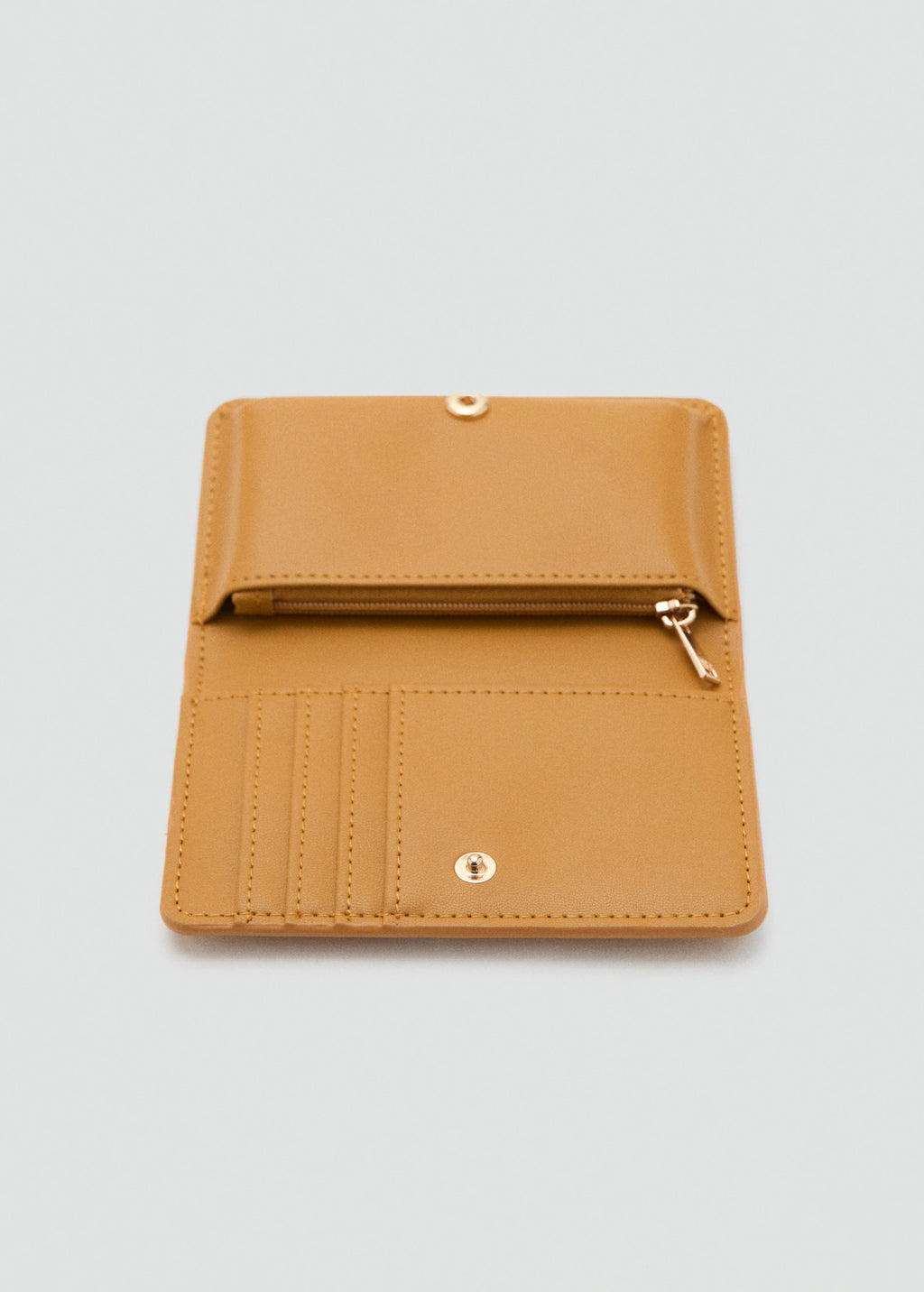 Wallet With Printed Logo And Flap Yellow