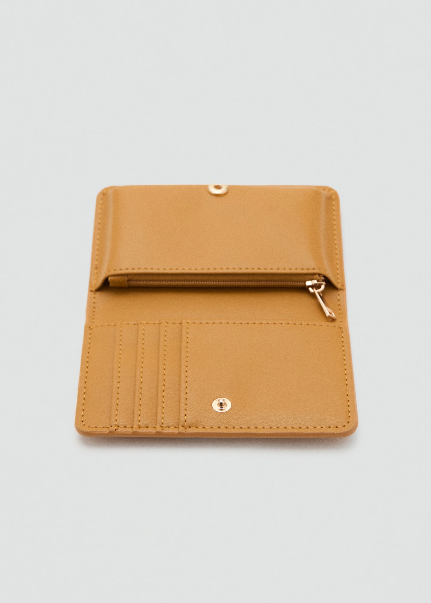 Wallet With Printed Logo And Flap Yellow