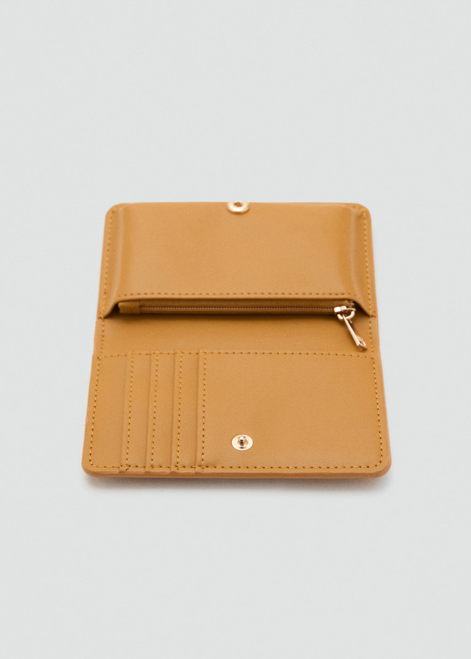 Wallet With Printed Logo And Flap Yellow