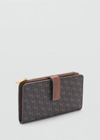 Wallet With Printed Logo Brown