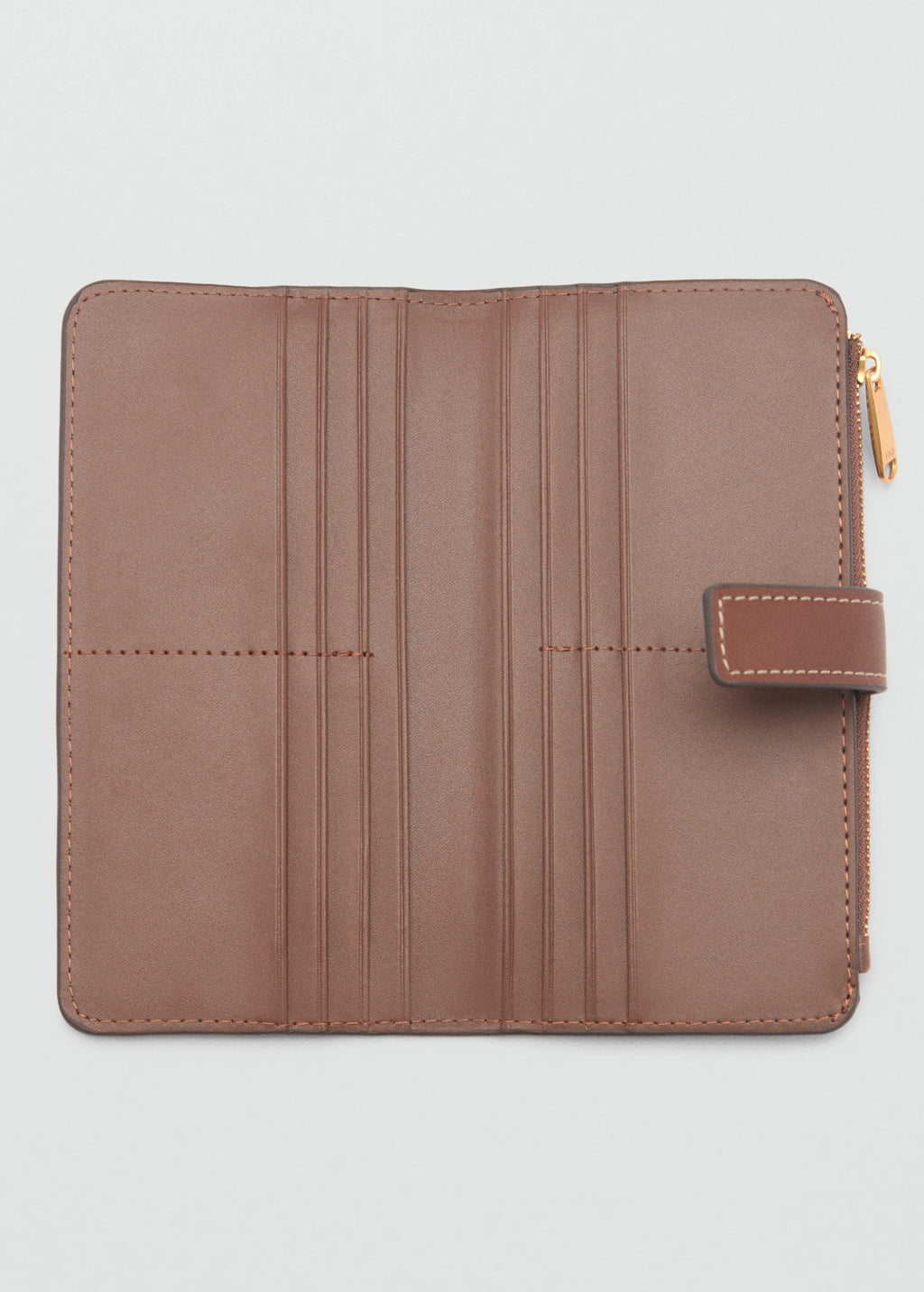 Wallet With Printed Logo Brown