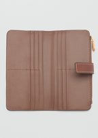 Wallet With Printed Logo Brown