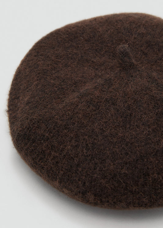 Striped Beret Chocolate