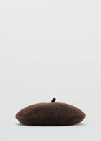 Striped Beret Chocolate