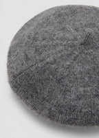 Striped Beret Medium Heather Grey