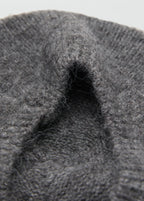 Striped Beret Medium Heather Grey